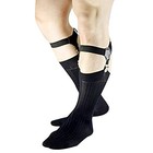 Mens Sock Garters Belt Adjustable 2-pack Sturdy Clip One Pair Black One Pair