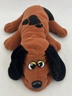 Vtg Pound Puppy Plush Dog 1985 Tonka Gray Newborn 8    Brown Spots 16    Lot Of 2