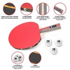 Professional Ping Pong Paddle Set - 2 Pack Premium Table Tennis Racket Set  3 Pr
