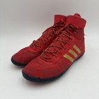 Adidas Mens Size 9 Hq1132 Combat Speed 5   Red gold navy 2022 Wrestling Shoe