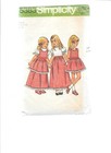 Vtg 70s Simplicity Sew Pattern 5383 Dresses Flower Girl Sz 2 Cottagecore Uncut