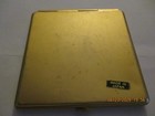 Vintage Engraved Double Mirror Compact W swan Theme  made In Japan 
