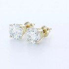 Stud Earrings Solid 14k White Gold Classic 5 99 Ct Round Natural Diamond G Si1