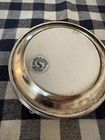 Vintage Silver Plated Floral Coasters With Stand  Set Of 8