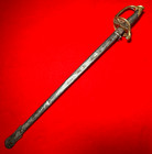 Very Rare Antique French Officer   s Sword Dated 1846 W scabbard     Early 19th C 