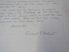 Manuscript Letter Richard Eberhart On Dartmouth Stationary Pulitzer Prize
