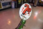 Scarce 1930s 7up Soda Pop Bottle Holder Dealer Display Painted Metal Sign Pepsi