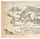 1572 Braun Hogenberg Goa India Antique Map Panorama Engraving Old Goa View