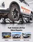 Vevor 5000 Lbs Car Lift Portable Quick Lift System Jack 25 6  Height Home Garage