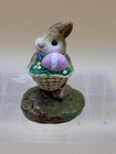 Wee Forest Folk Retired Figurine B-12 Tiny Easter Bunny 1985 Donna Petersen Vtg