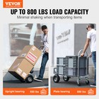 Aluminum Hand Truck 2 In 1 Folding Dolly Cart 800 Lbs Capacity Heavy Duty