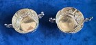 Antique English John Aldwinckle   James Slater  Sterling Silver Salt Cellars  2 