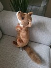 Hansa Thomas Boland Standing Realistic Weasel 12  Plush Stuffed Animal Brown 