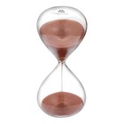 Hourglass 60 Minute Sand Timer Clock With Color Sand  Large 60 Minute Cocoa