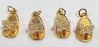 X4 Vintage Firenza Baby Shoes With Butterflies Charms - Euc - Free Shipping