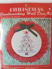 Vintage Christmas Candlewicking Wall Deco Kit Christmas Tree New