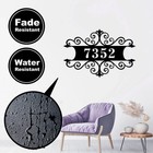Custom Metal Address Sign Personalized House Number Plaque Front Door Wall Decor