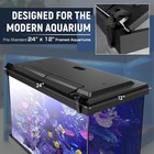 Led Aquarium Hood  Fish Tank Cover With Adjustable-brightness Colored Light T   