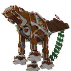 Star Wars Gingerbread At-at Speeder Moc 130 Pcs Toys Gift Building Blocks Diy