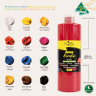 Global Colours Acrylic Paint Set 12 X 500ml Bottles   Non-toxic   Made In Austra