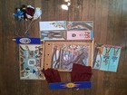 Lot Of Vintage Painted Paper Mache Small Size Marionette Puppets