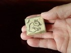 Antique Netsuke     Moon Rabbit  tsuki No Usagi      Edo Period     Button-style