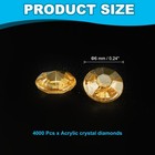 4000 Pcs Acrylic Wedding Table Diamonds 6mm Crystals Gems Coffee