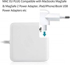 2 Pcs Mac European Plug Adapter  Europe Travel Mac Duckhead Power Adapter cha