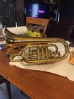 Rare Antique Vintage Donald E Getzen Mellophone Musical Instrument Swiss Made 
