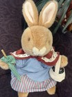 Beatrix Potter Eden Plush Mrs Rabbit Large With Umbrella 
