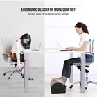 Heated Foot Rest Under Desk At Work  Ergonomic Desk Footrest With Vibrating M   