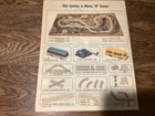 Rare Vintage Aurora Postage Stamp Trains 1969 Catalog Thinner Paper Version Nice
