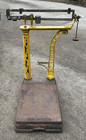 Antique Fairbanks Imperial Yellow Cast Iron Platform Scale General Store