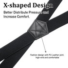 Heavy Duty X Back Suspenders For Men Women Adjustable Work Braces 1 5in