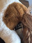 Fao Schwarz Brown   White Plush Stuffed Horse W  Mane  Small