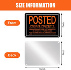 No Trespassing Signs Private Property - 8 Pack Rust-free Aluminum Signs - Uv Pri