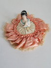 Vintage Porcelain Half Doll Sewing Pin Cushion 