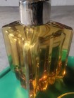 Amber Glass Bottle Decanter With Diamond Design Vintage Brown  5 Shot Glasses