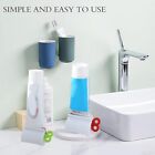 3pcs Rolling Tube Toothpaste Squeezer Manual Dispenser Seat Holder Home Bathroom