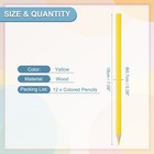 12pcs  Yellow Colored Pencils Set For Artists Art Painting