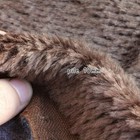 10mm Brown Mohair For Teddy Bear Mohair Fur Fabric Artist Teddy Bear Fabric
