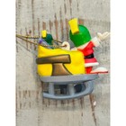 Vintage Looney Tunes Marvin The Martian As Santa On Sleigh K9 Christmas Ornament