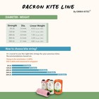 Emma Kites 120lbs 1000ft Braided Dacron Polyester String Spool Kite Line Mason