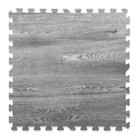 100 Sqft 3 8  Natural Gray Wood Grain Foam Mat Interlocking Mat Tiles 25pcs