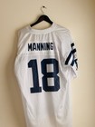 Reebok On Field White Peyton Manning  18 Nfl Indianapolis Colts Jersey Men Xl