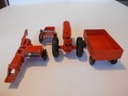 Custom Vintage 1950s Hubley 1 32 Allis-chalmers Tractor  4 Piece Farm Set  Used