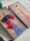 Gosports Classic Outdoor Cornhole Game Set Rustic Wood 8 Bean Bags 4  X 2 