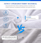Twin Mattress Protector Waterproof Mattress Topper Cover Super Noiseless Soft   
