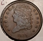 1835 Classic Head Half Cent  xf au Condition 