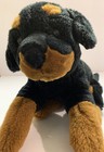 Animal Alley Rottweiler Plush 10 5   Black Brown Dog Stuffed Animal Toys R Us